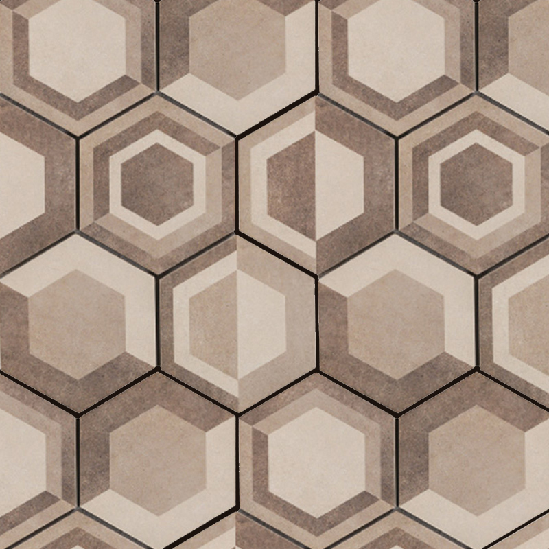 Porcelanato Hexagonal Rewind Deco Geo Corda Casa Rossello