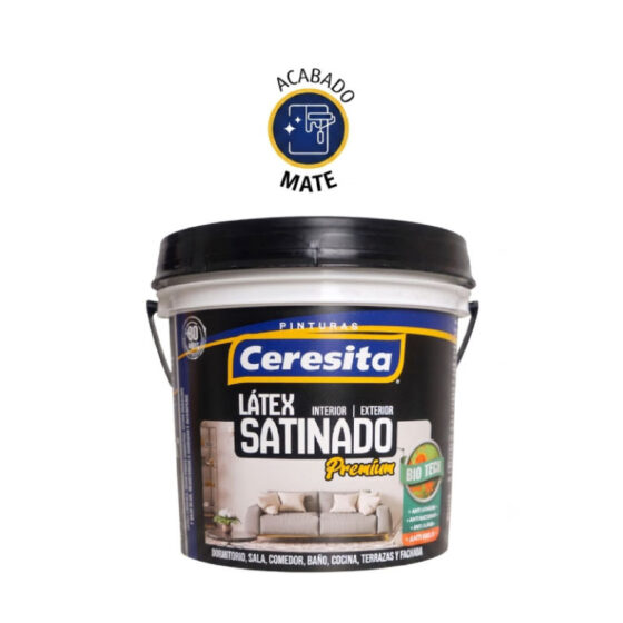Pintura Látex Satinado Premium Blanco 1GL