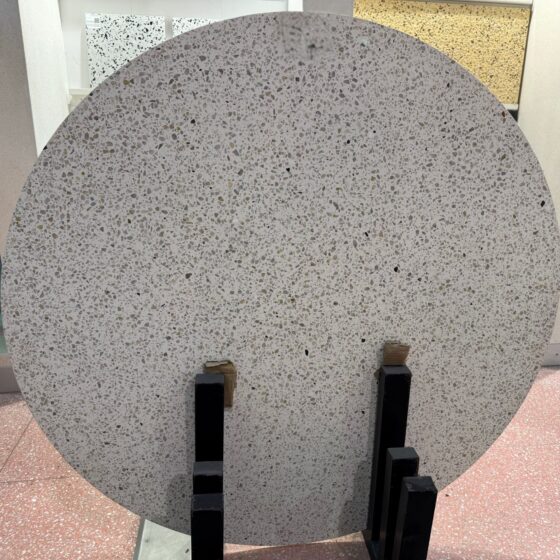 OFERTA PLANCHA DE TERRAZO BLANCO ONIX # 23 DIAM 1.195 X 2.5CM ESP - PULIDO