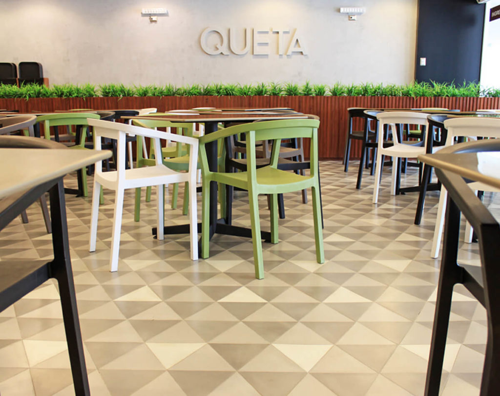 Restaurante Queta del Club Regatas con Mosaico Empastado