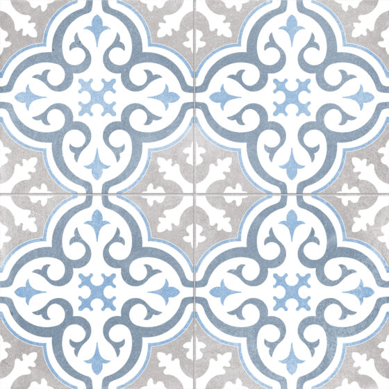 Semi Gres Canterbury Blue Mate 45X45 Precorte 22.5x22.5cm