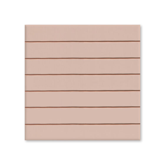 Cerámico Rosa Mate Precorte 2.5x20